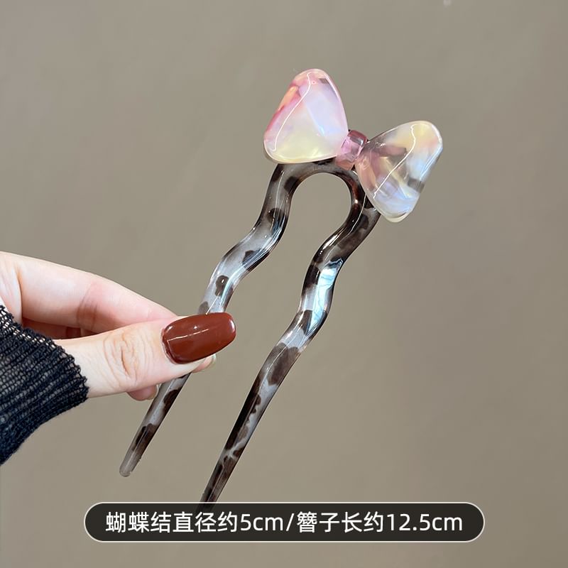 Bow Acetate Hair Stick SpreePicky