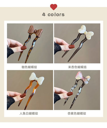 Bow Acetate Hair Stick SpreePicky