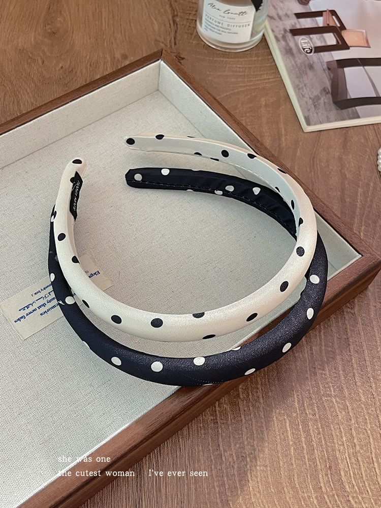 Polka Dot Fabric Headband SpreePicky