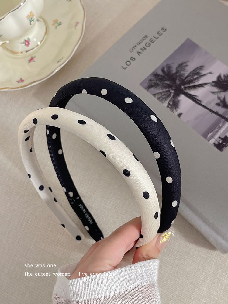 Polka Dot Fabric Headband SpreePicky