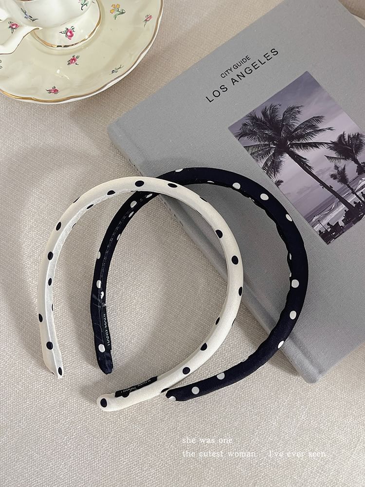 Polka Dot Fabric Headband SpreePicky