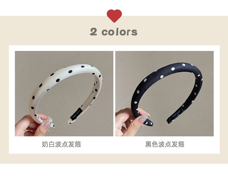 Polka Dot Fabric Headband SpreePicky