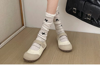 Adhesive-Strap Mary Jane Sneakers SpreePicky