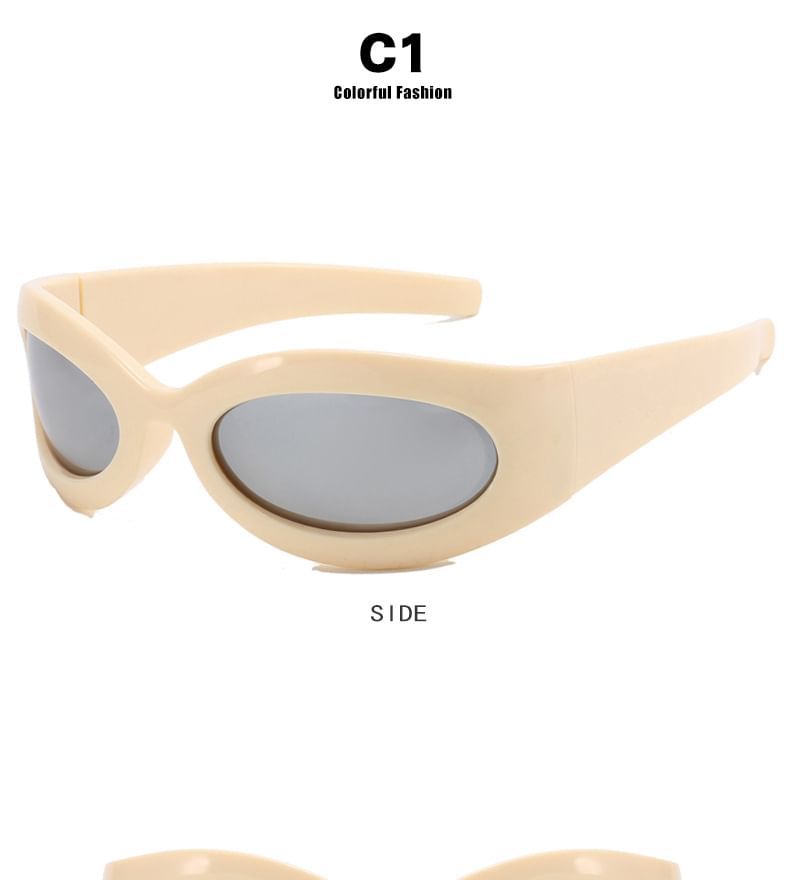 Thick Rimmed Oval Sunglasses SpreePicky