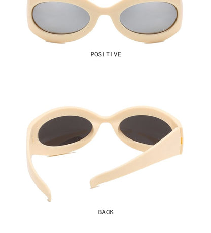 Thick Rimmed Oval Sunglasses SpreePicky