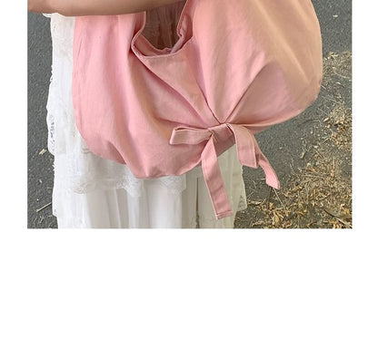 Plain Bow Tote Bag SpreePicky