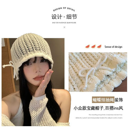 Knit Bonnet Hat SpreePicky