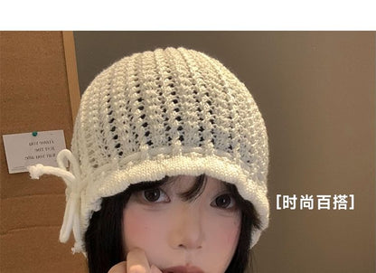 Knit Bonnet Hat SpreePicky