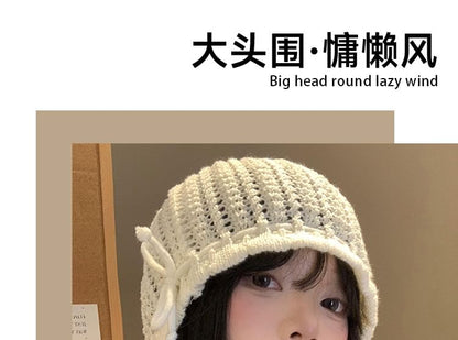 Knit Bonnet Hat SpreePicky