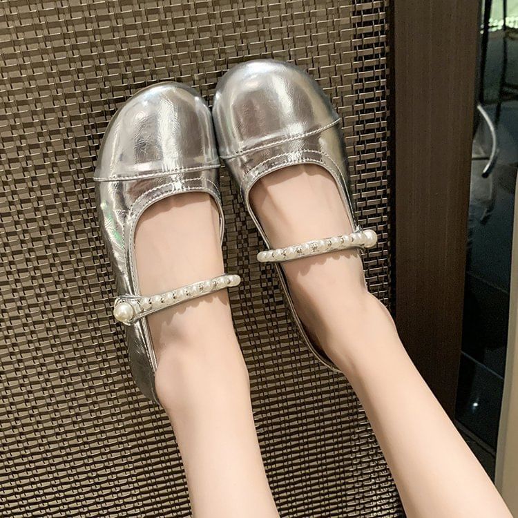 Faux Pearl Mary Jane Shoes mySite