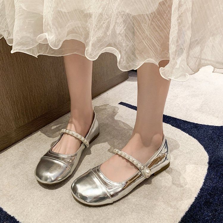 Faux Pearl Mary Jane Shoes mySite