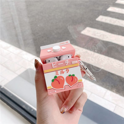 Peach Carton AirPods / Pro Earphone Case Skin SpreePicky