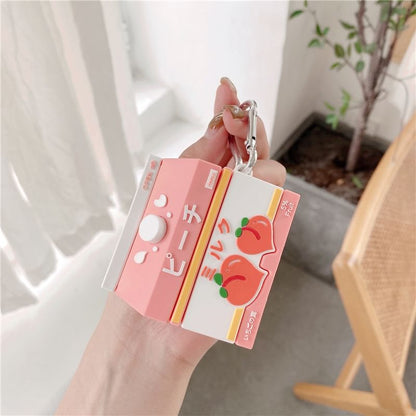 Peach Carton AirPods / Pro Earphone Case Skin SpreePicky