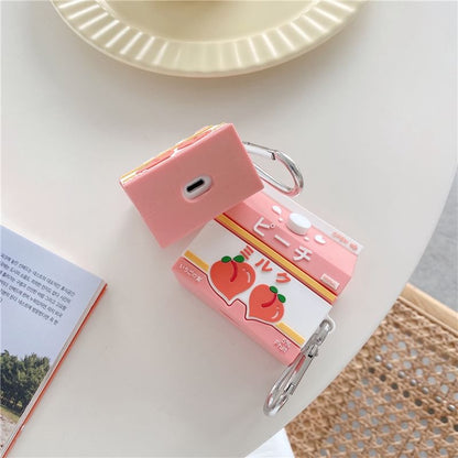 Peach Carton AirPods / Pro Earphone Case Skin SpreePicky