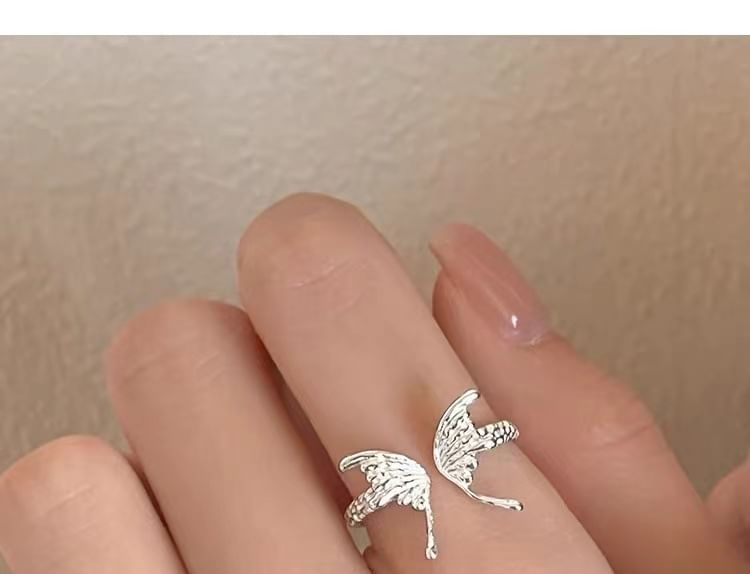 Butterfly S925 Sterling Silver Open Ring SpreePicky