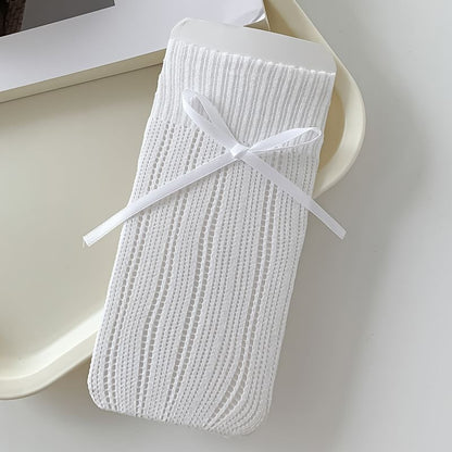 Striped Pointelle Knit Socks / Set SpreePicky