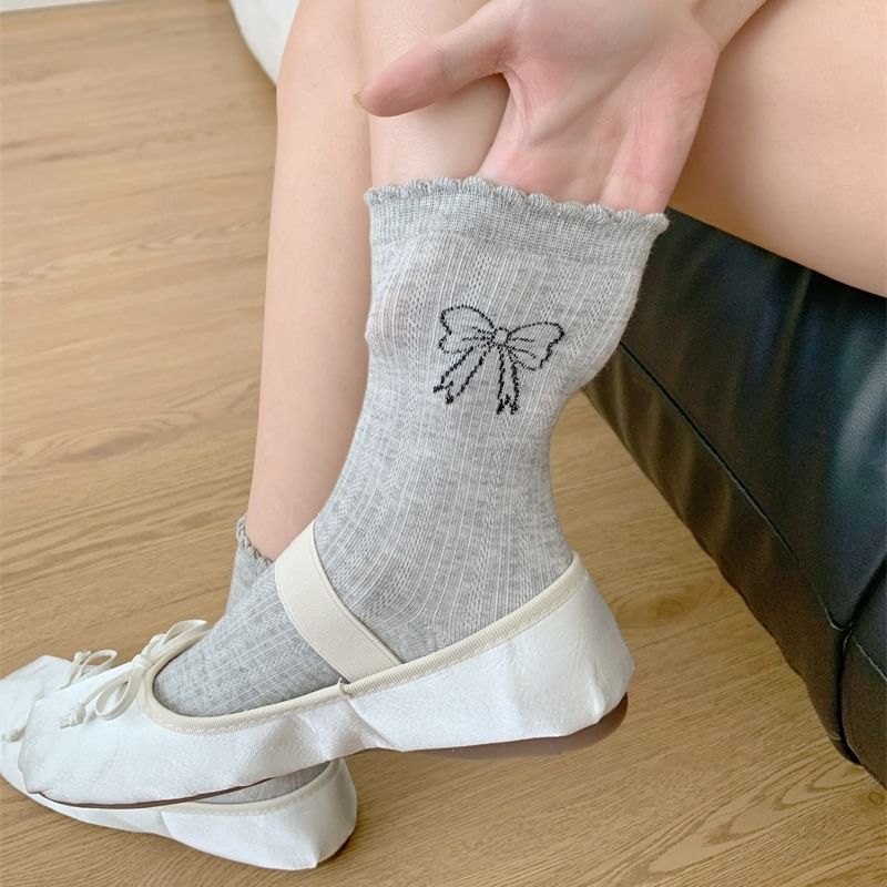 Bow Print Socks mySite