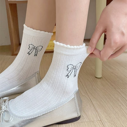 Bow Print Socks mySite