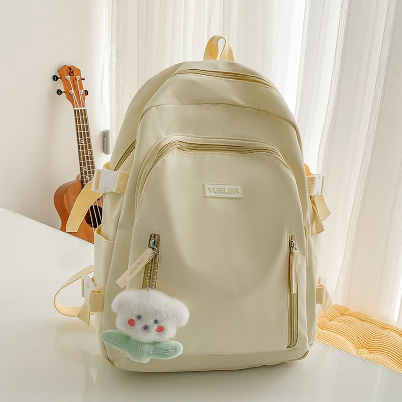 Logo Buckled Nylon Backpack / Bag Charm / Set SpreePicky