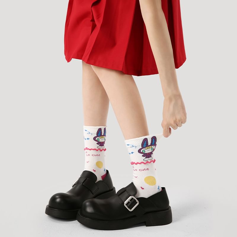 Cartoon Crew Socks SpreePicky