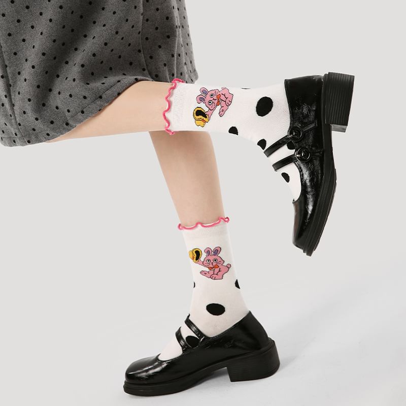 Rabbit Dotted Socks SpreePicky