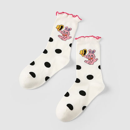 Rabbit Dotted Socks SpreePicky