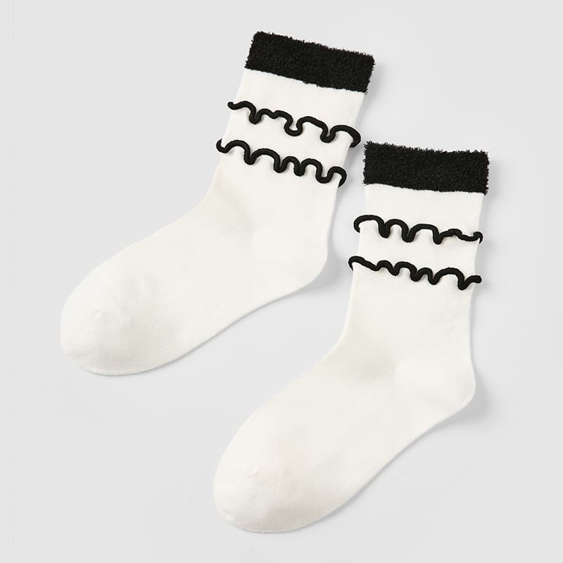 Ruffle Crew Socks SpreePicky