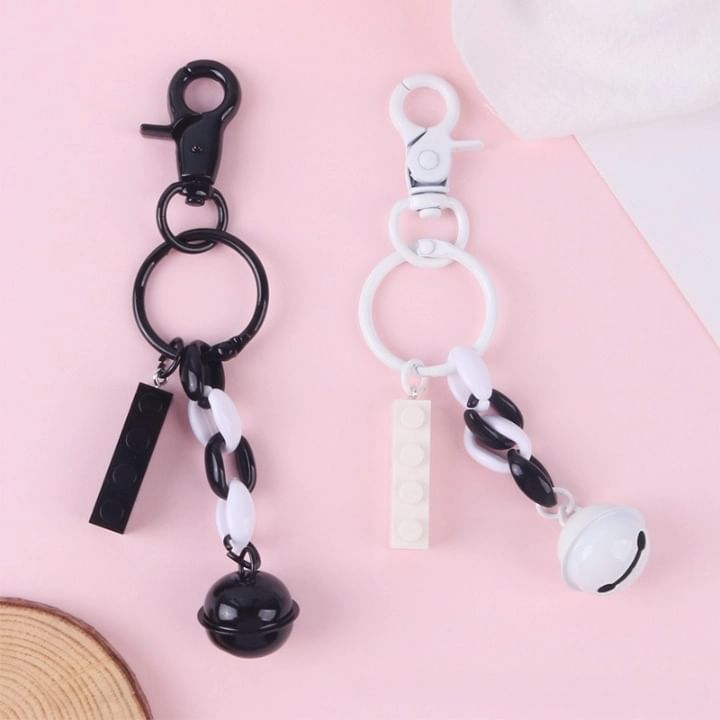 Bell Toy Block Bag Charm Keyring SpreePicky