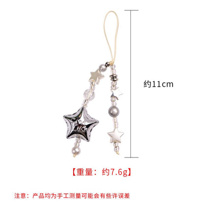 Star Faux Pearl Acrylic Phone Charm SpreePicky