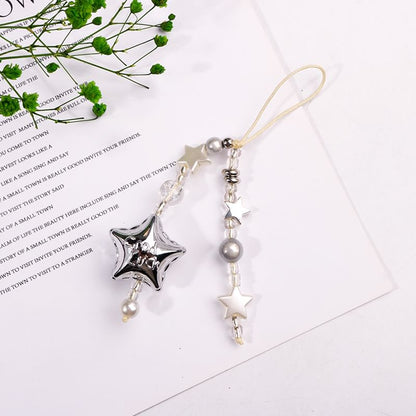 Star Faux Pearl Acrylic Phone Charm SpreePicky