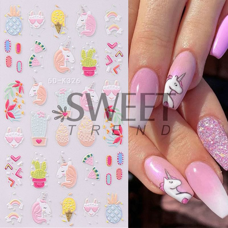 Donut Nail Art Stickers SpreePicky