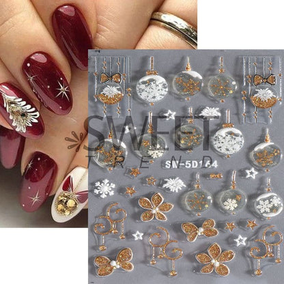 Christmas Nail Art Stickers SpreePicky