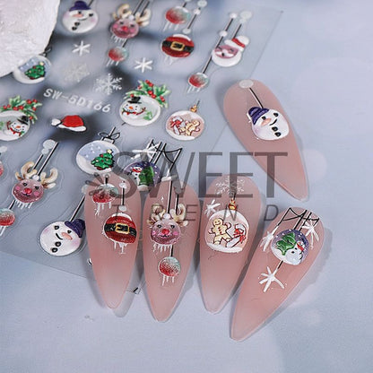 Christmas Nail Art Stickers SpreePicky