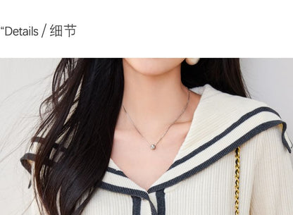 Sailor Collar Striped Cardigan mySite