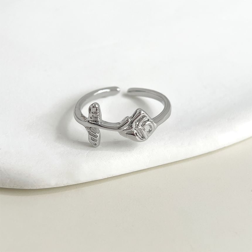 Rose Alloy Open Ring SpreePicky