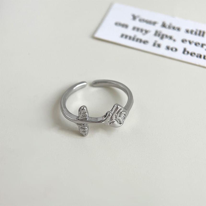 Rose Alloy Open Ring SpreePicky