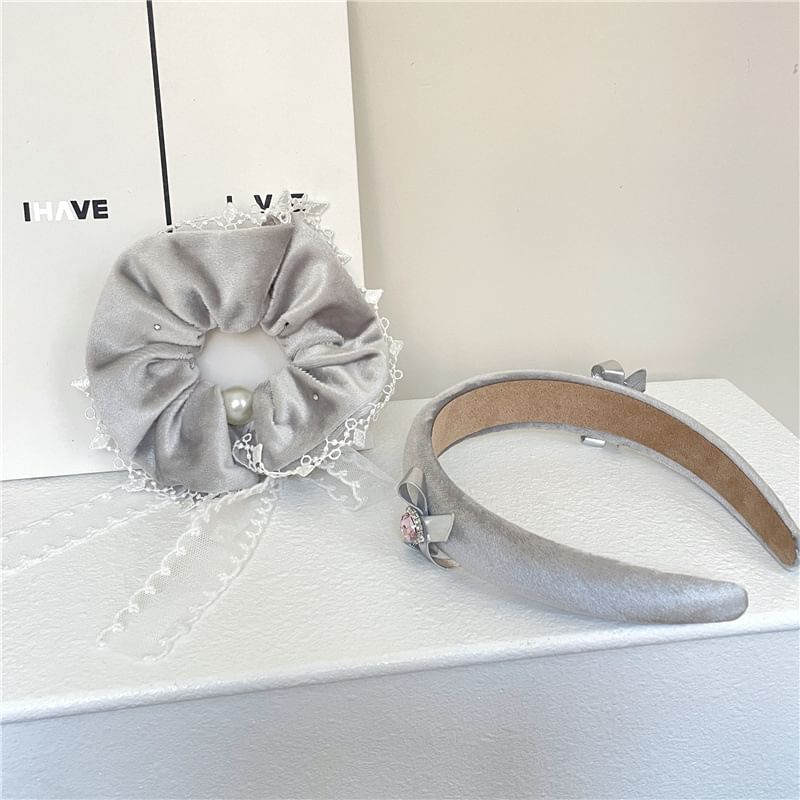 / Headband Scrunchie Beaded FashionChic