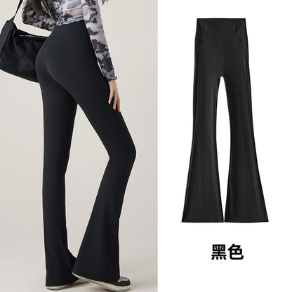 Plain Flare Yoga Pants SpreePicky