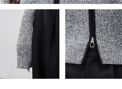 Collar Plain Zip Cardigan mySite