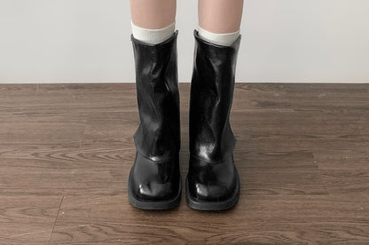 Faux Leather Buckled Boots (Various Designs) mySite