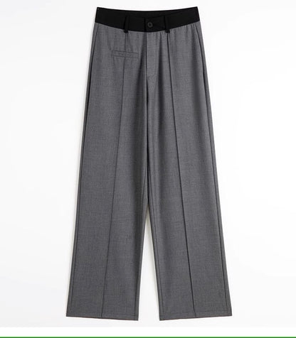 Panel High Waist Wide Leg Slacks SpreePicky