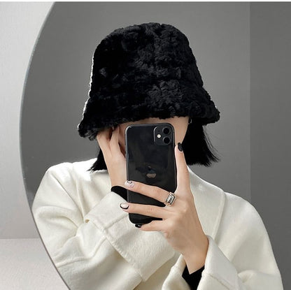 Faux Shearling Bucket Hat SpreePicky