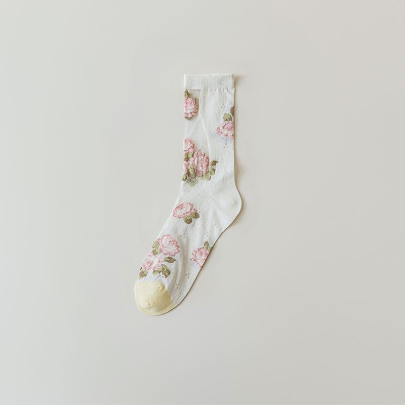 Print Sheer Socks SpreePicky