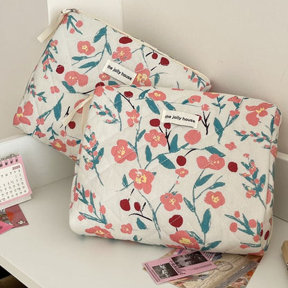 Floral Fabric Makeup Bag / Clutch / Pencil Case (Various Designs) SpreePicky