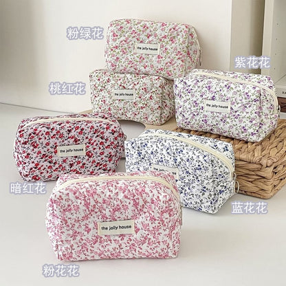 Floral Fabric Makeup Bag / Pencil Case SpreePicky