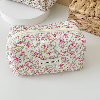 Floral Fabric Makeup Bag / Pencil Case SpreePicky