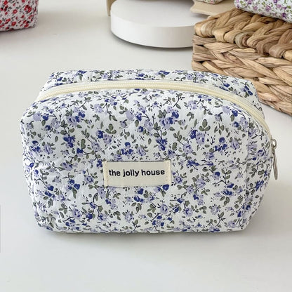 Floral Fabric Makeup Bag / Pencil Case SpreePicky