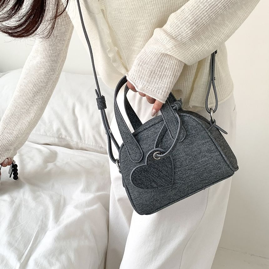 + Set: Charm Bowler Bag Denim FashionChic