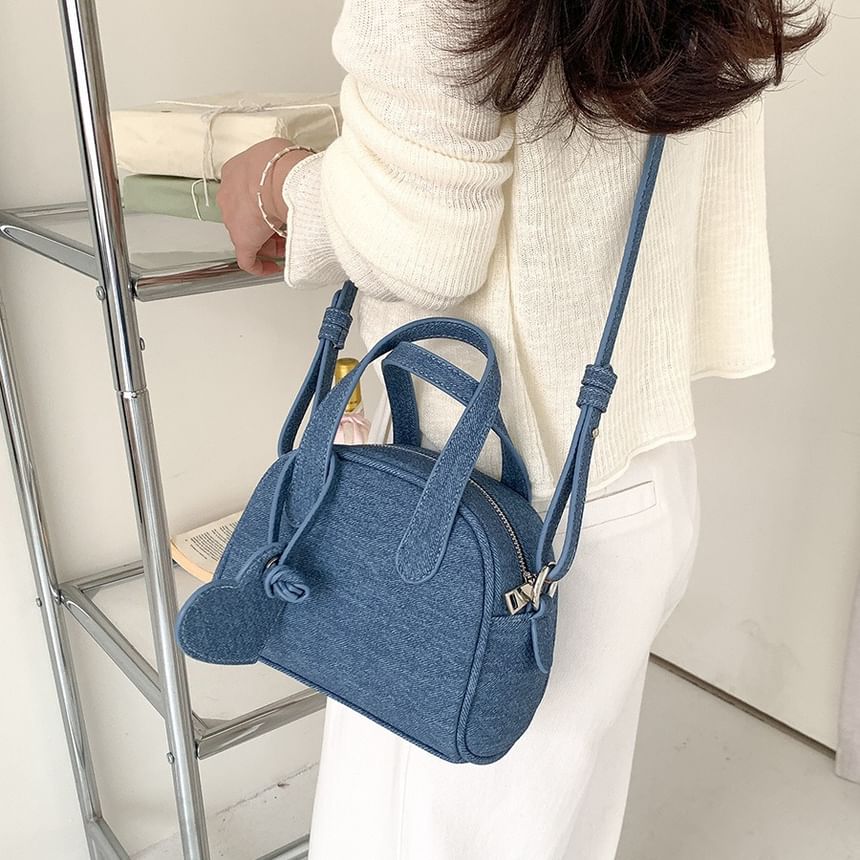 + Set: Charm Bowler Bag Denim FashionChic