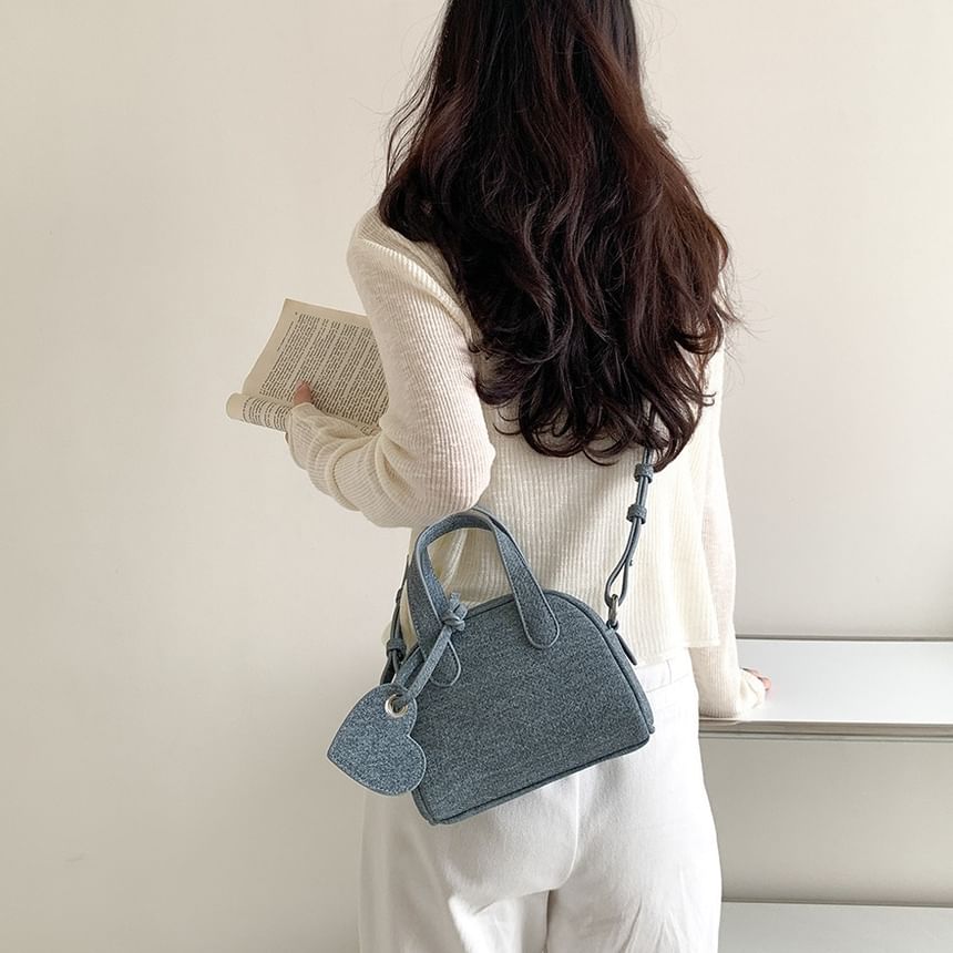 + Set: Charm Bowler Bag Denim FashionChic